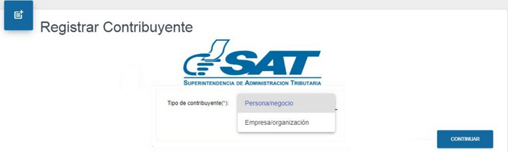 como solicitar NIT SAT Guatemala en línea para personas individual o negocio, y empresa u organización