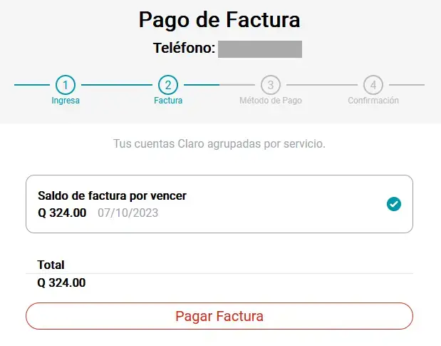 claro guatemala pagar factura pendiente antes de la fecha de vencimiento en línea
