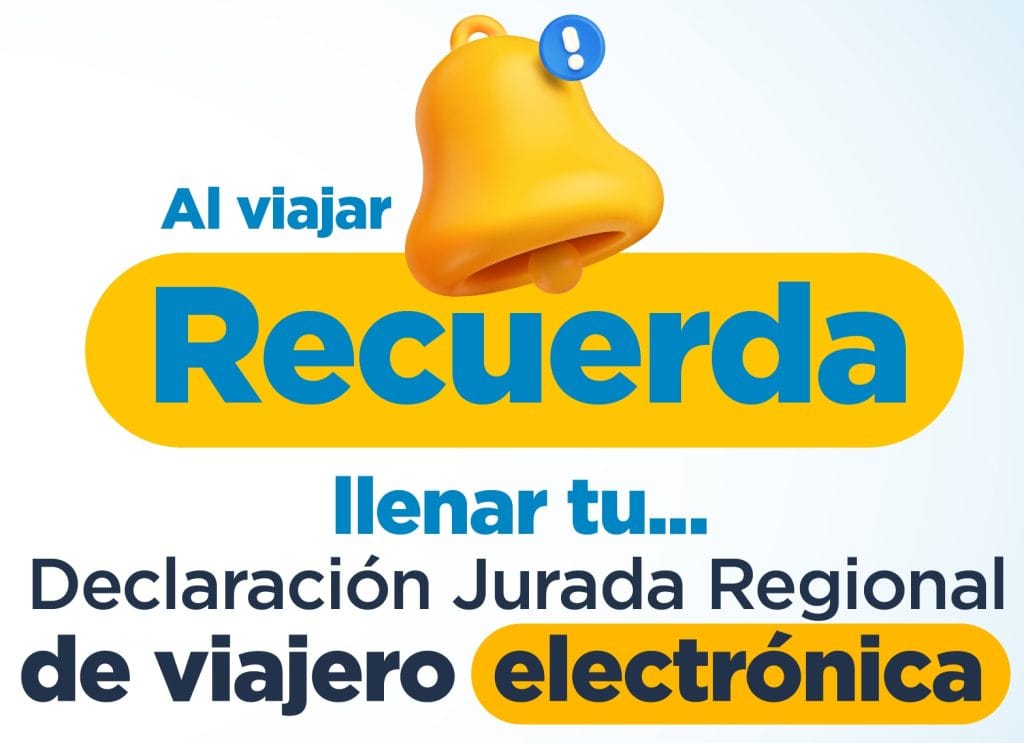 como llenar la Declaración Jurada Regional de Viajero Electrónica en Guatemala
